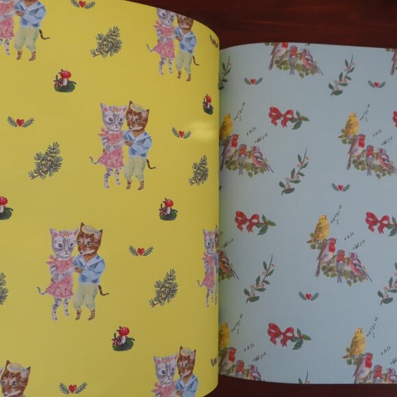 Anthropologie Nathalie Lete Twelve Days of Christmas Wrapping Paper & Gift Tags - Picture 8 of 15